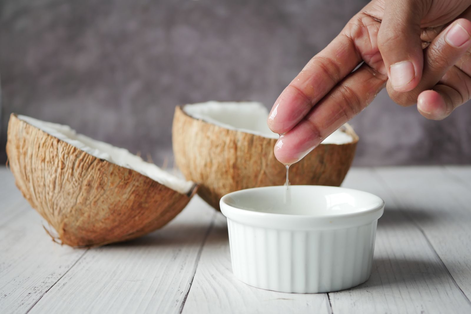 Coconut and coconut oil, a common raw starting material for processed plant-derived cleaning ingredients
